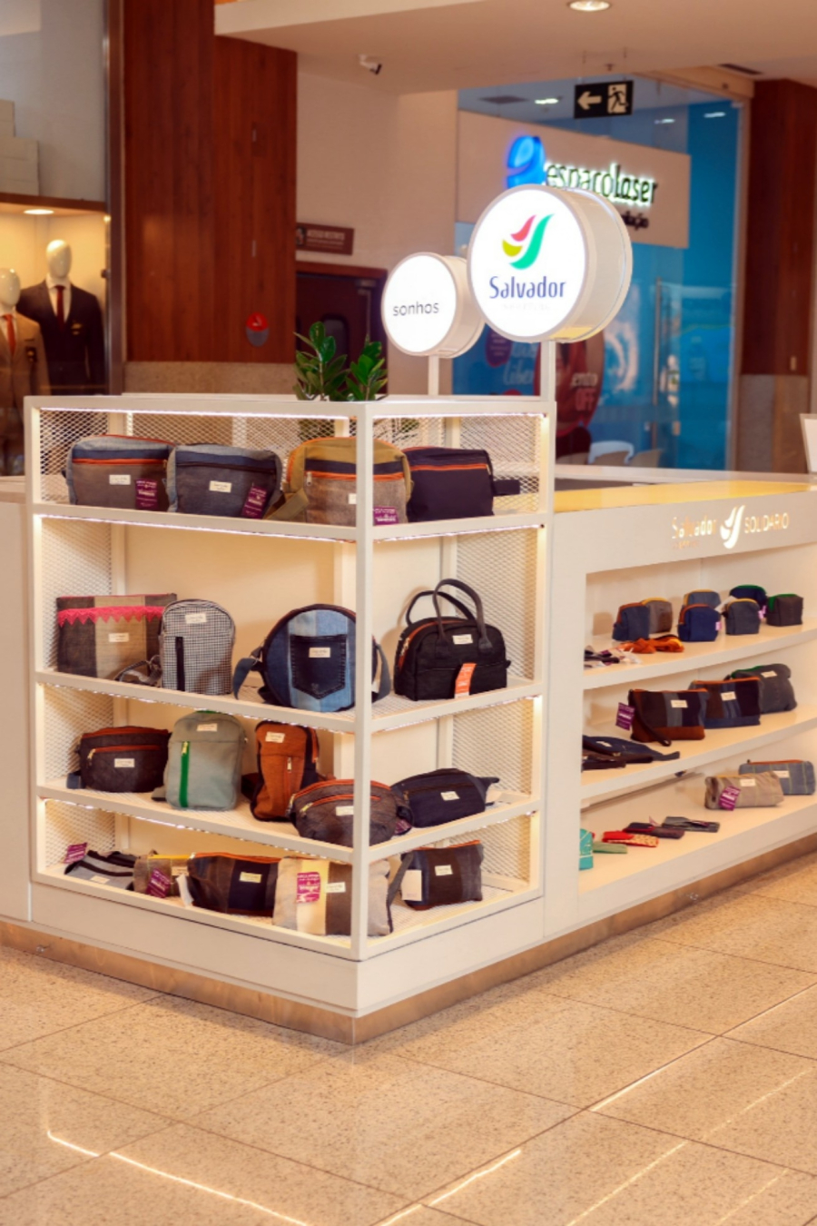 Quiosque Social chega ao Salvador Shopping e abre espaço gratuito para projetos solidários