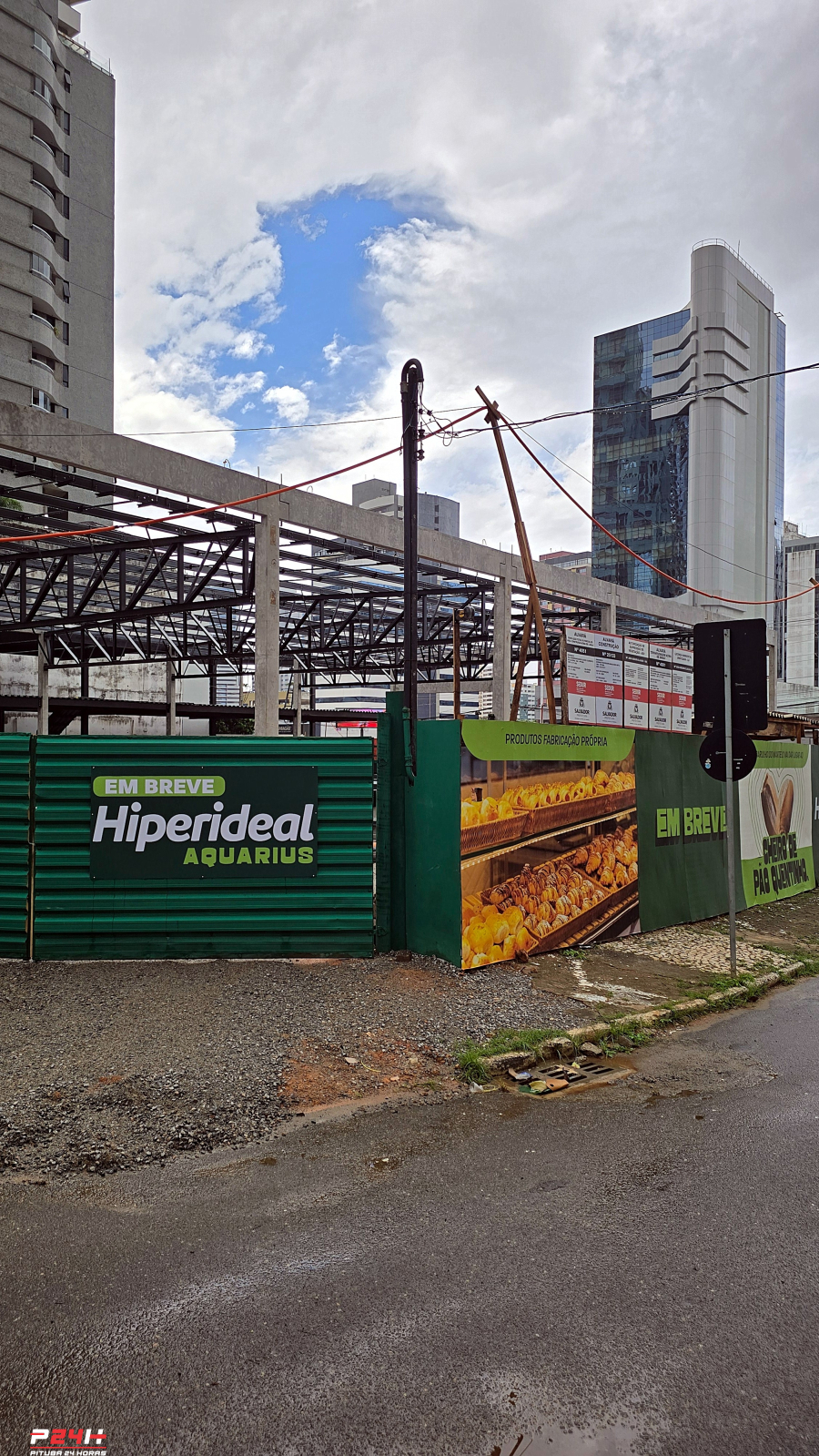 Obras do Hiperideal avançam no Aquarius e reforçam disputa no varejo da região